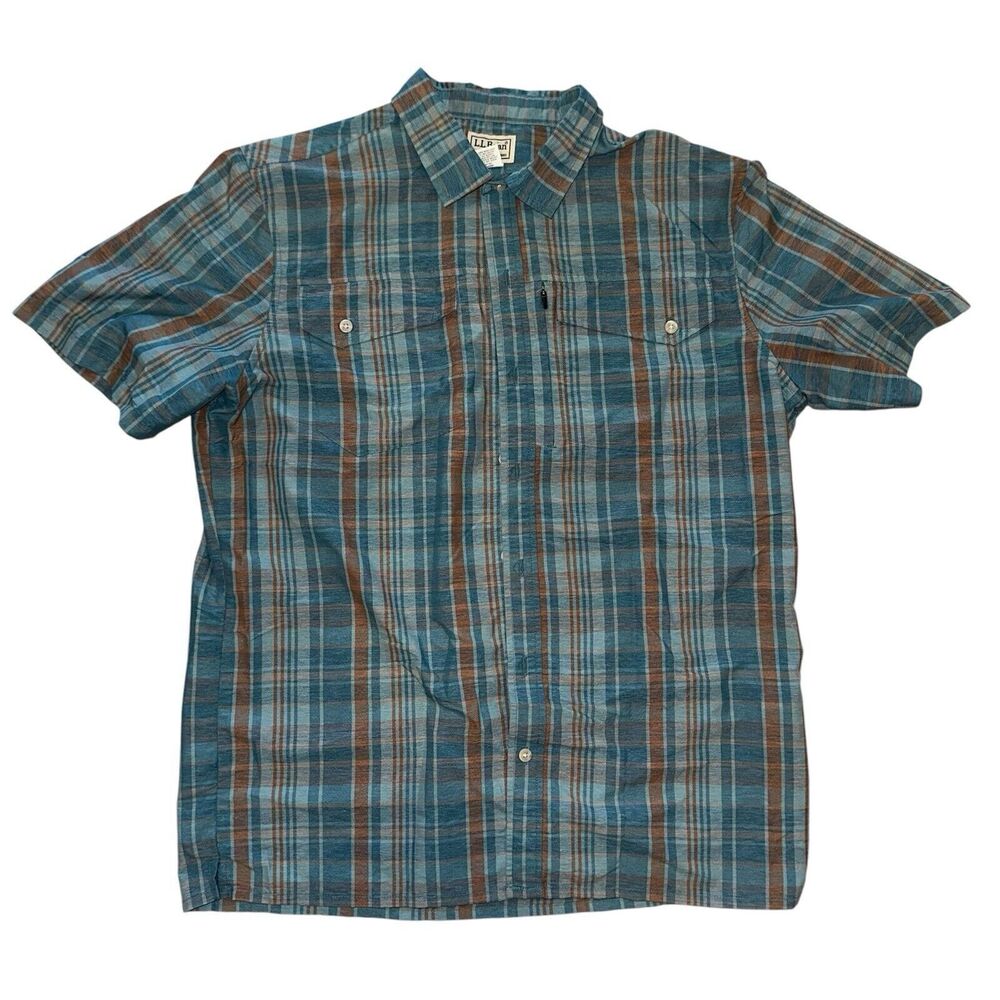 L.L. Bean Flannel Shirt Mens Medium Work Shirt